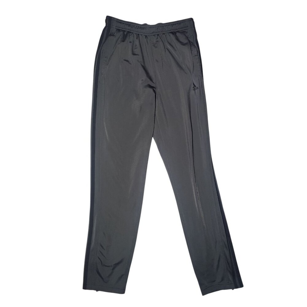 Adidas Primegreen Dark Gray Men's/Unisex Track Pants Side Stripes/Zippers S